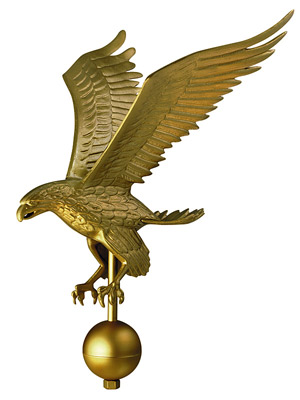 Gold Flagpole Eagle