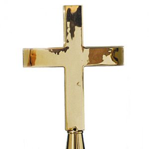 Indoor Flagpole Brass Church Cross