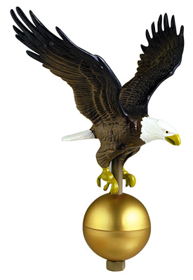 Painted Flagpole Eagle