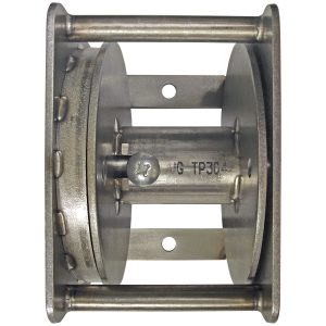 Stainless steel flagpole winch