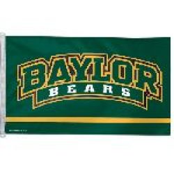 Evergreen Baylor University House Applique Flag- 28 X 44 Inches