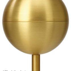 flagpole ball - gold anodized