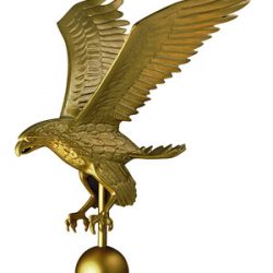 Gold Flagpole Eagle