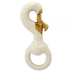 Brass Snap Hook with  rubber coating -3 1/2 Inch