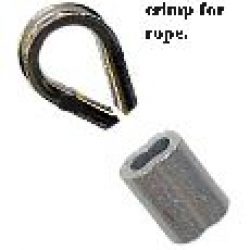 Yoke and crimp for rope -stainless steel and aluminum – American Flagpole &  Flag Co.