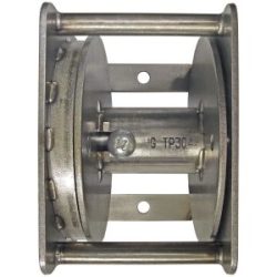 Stainless steel flagpole winch